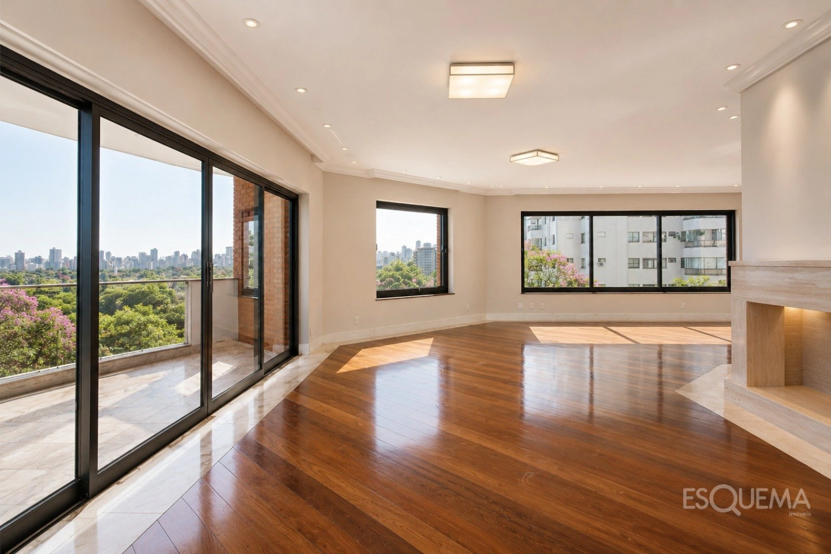 Vista para o skyline e living com lareira, a minutos do Ibirapuera - Imagem 8