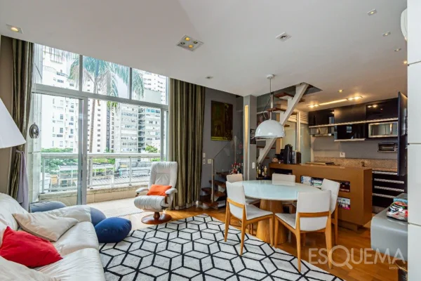 Apartamento com projeto diferenciado e mezanino na Vila Nova Conceição