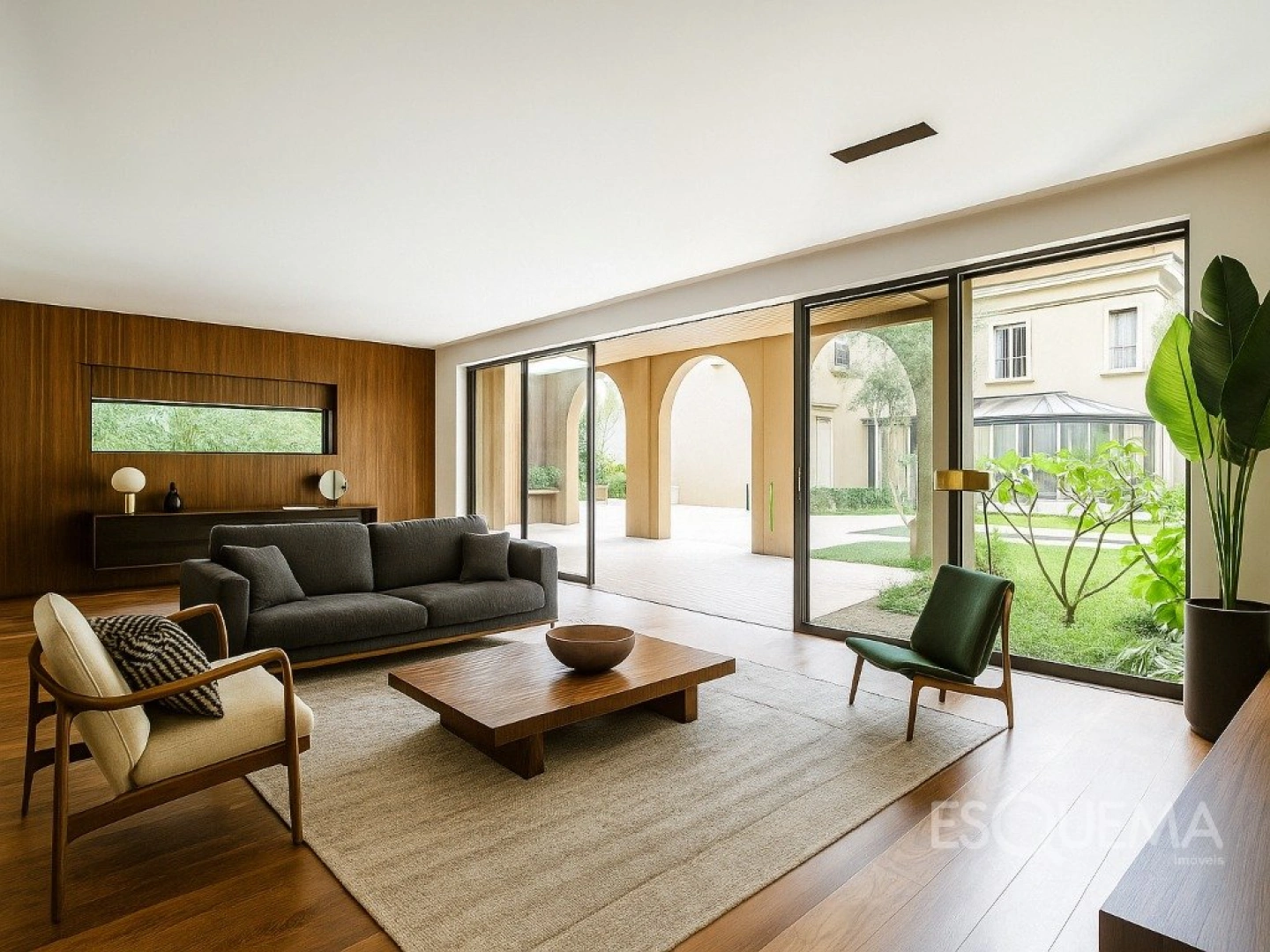 Casa com elevador, piscina e 4 suítes em terreno com paisagismo deslumbrante - Imagem 9