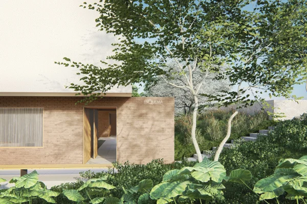 Casa nova e contemporânea