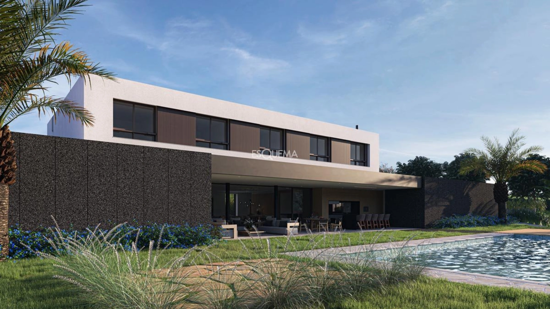 Casa moderna em terreno extenso - Imagem 1