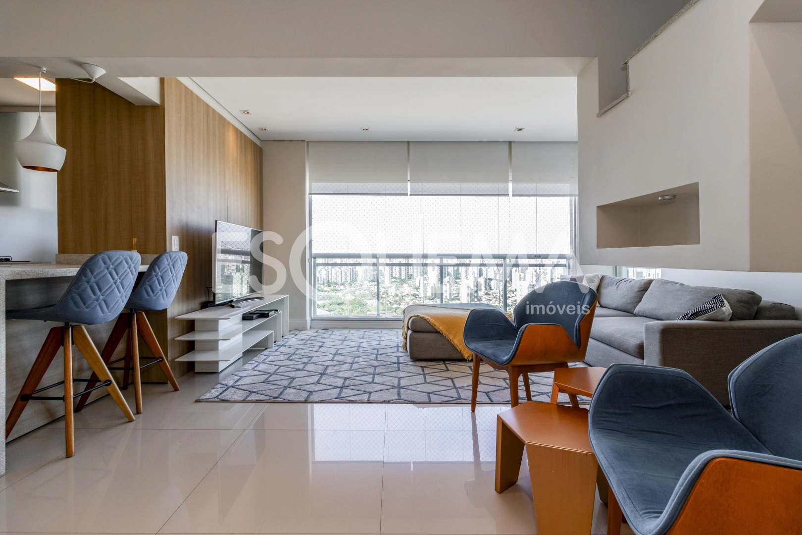 Cobertura duplex mobiliada com vista privilegiada - Imagem 8
