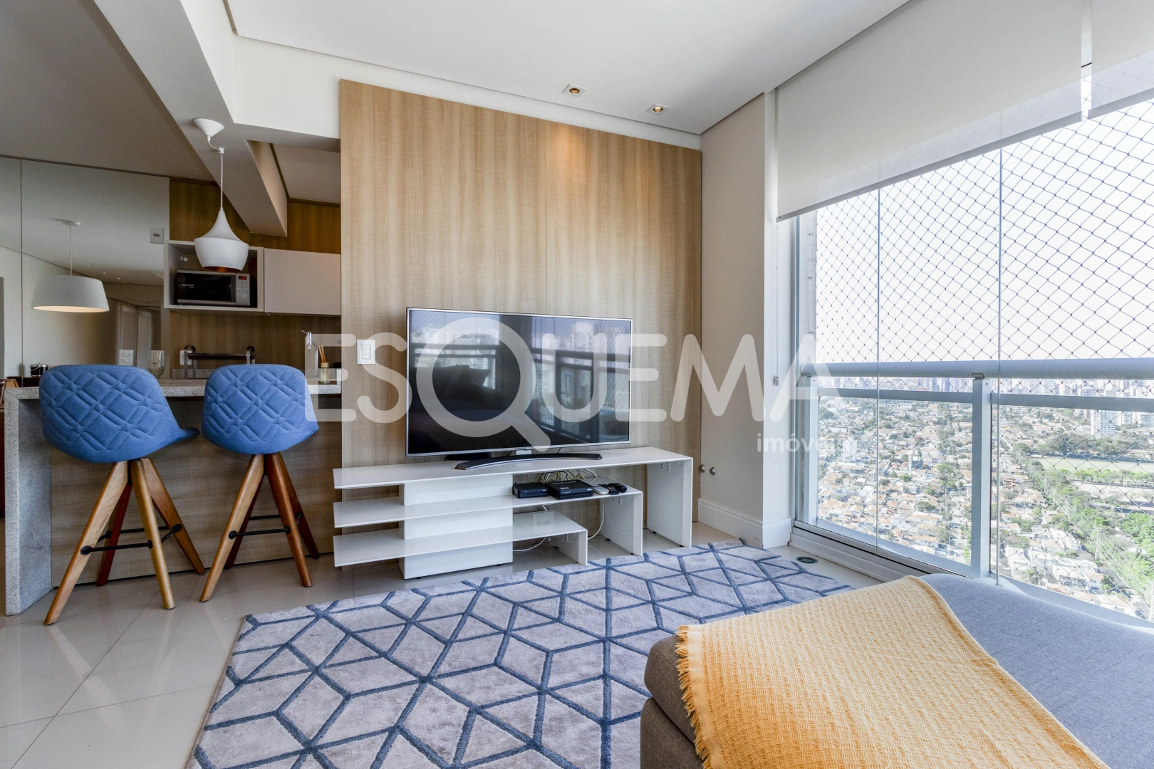 Cobertura duplex mobiliada com vista privilegiada - Imagem 9