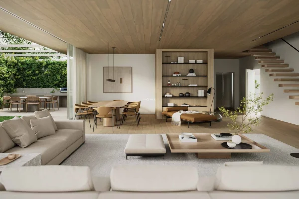 Casa em condomínio com projeto contemporâneo no Jardim Europa