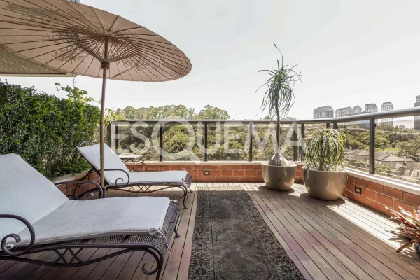 Apartamento penthouse com vista para o verde no Real Parque