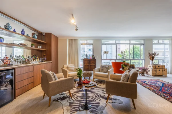 Apartamento em edifício bem localizado no Jardim Paulista