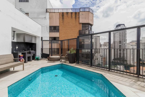Cobertura com vista eterna para o Parque Trianon
