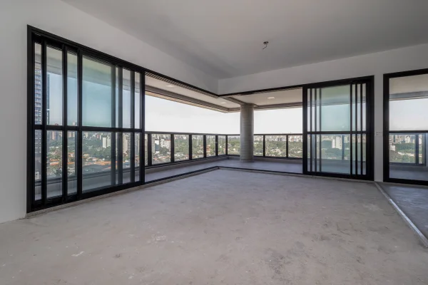 Apartamento em prédio novo com vista para o verde