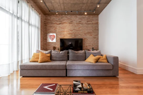 Apartamento projetado em estilo nova-iorquino