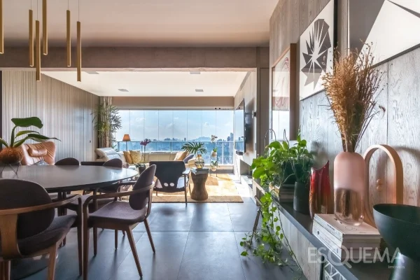 Apartamento mobiliado com design autoral e vista elevada em Pinheiros