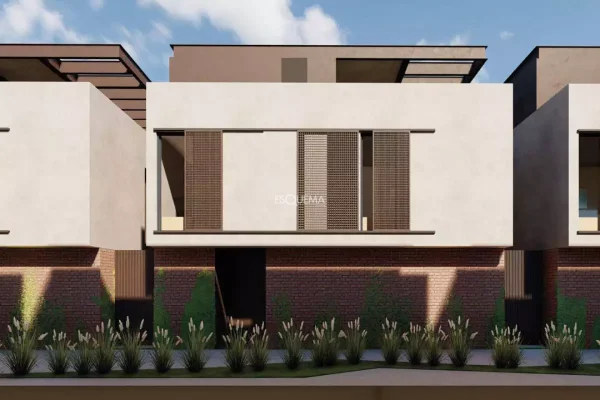 Casa de condomínio em fase de construção