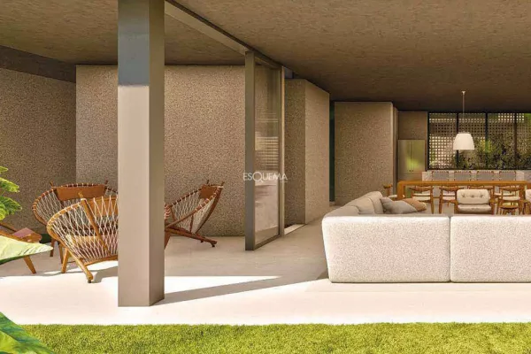Casa de condomínio em fase de construção