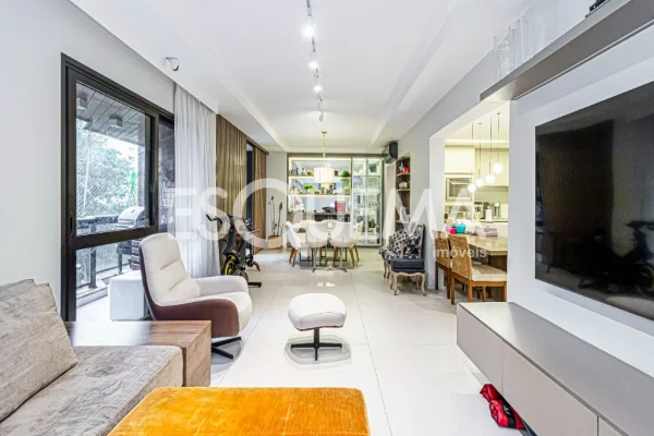 Apartamento reformado em rua cobiçada do Jardim Paulista