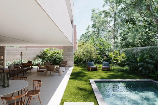 Casa nova em condomínio com piscina e rooftop no Alto da Boa Vista
