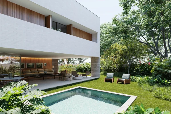Casa nova em condomínio com piscina e rooftop no Alto da Boa Vista