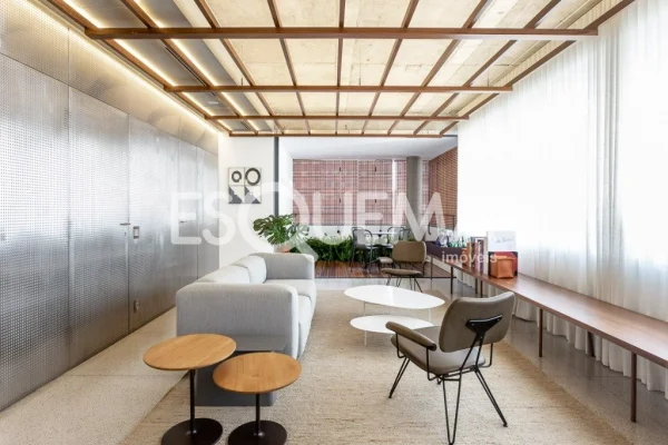 Apartamento decorado por Pascali Semerdijian em edifício com arquitetura de Marcio Kogan