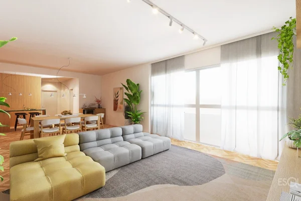 Apartamento reformado a passos do Clube Paulistano