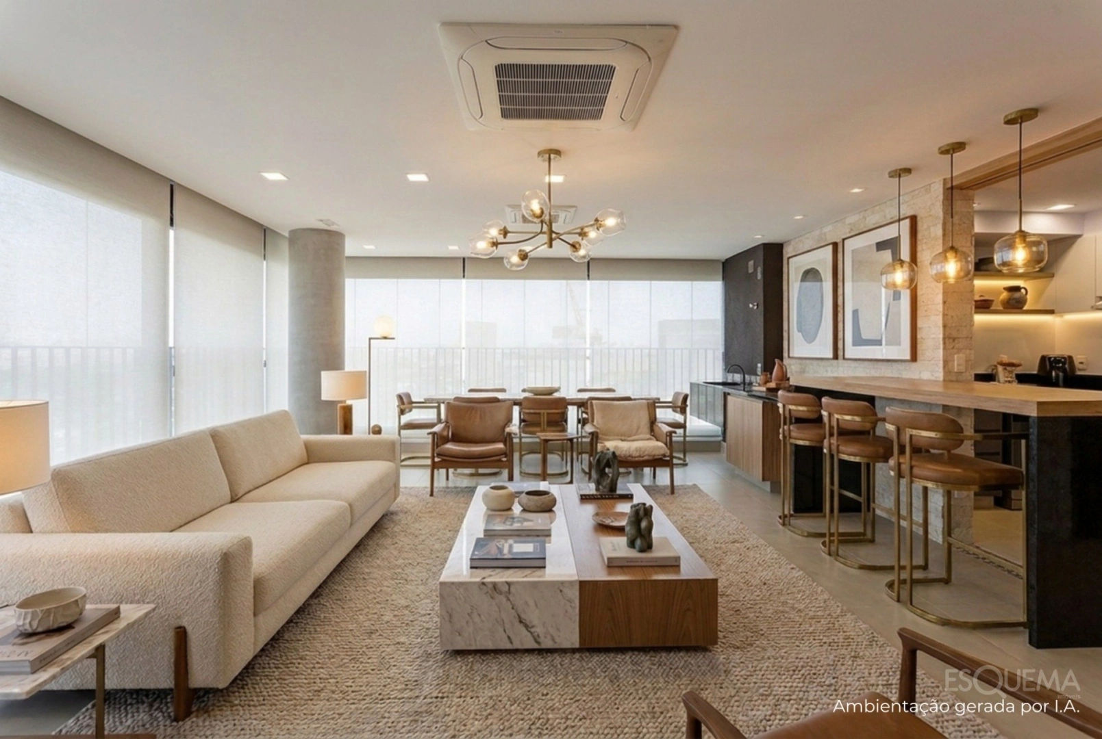 Apartamento novo com vista permanente para os Jardins - Imagem 1