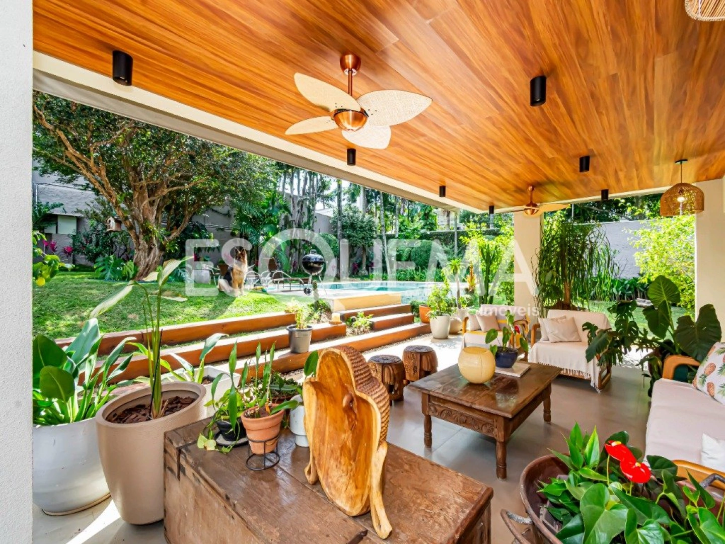 Casa térrea com amplo jardim e piscina - Imagem 3