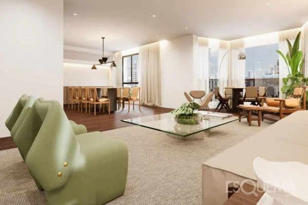 Apartamento com a melhor vista do Jardim Europa para o Clube Pinheiros