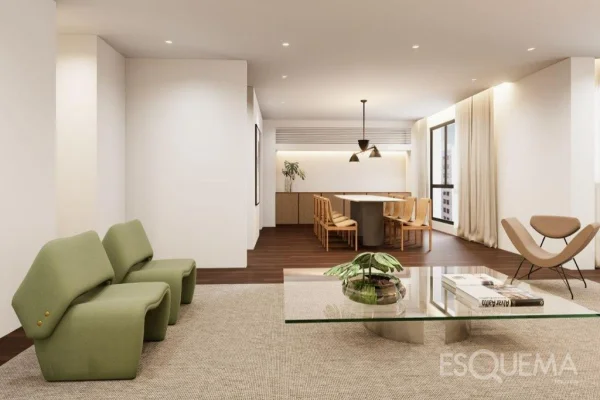 Apartamento com a melhor vista do Jardim Europa para o Clube Pinheiros