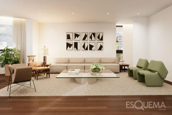 Apartamento com a melhor vista do Jardim Europa para o Clube Pinheiros