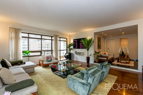Apartamento semi mobiliado com vista privilegiada no Jardim América