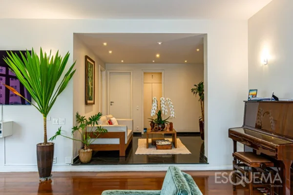 Apartamento semi mobiliado com vista privilegiada no Jardim América
