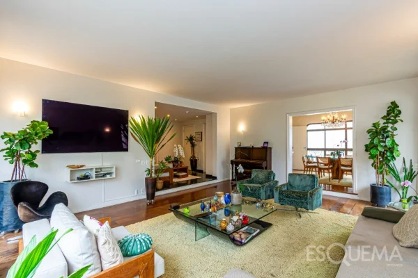 Apartamento semi mobiliado com vista privilegiada no Jardim América