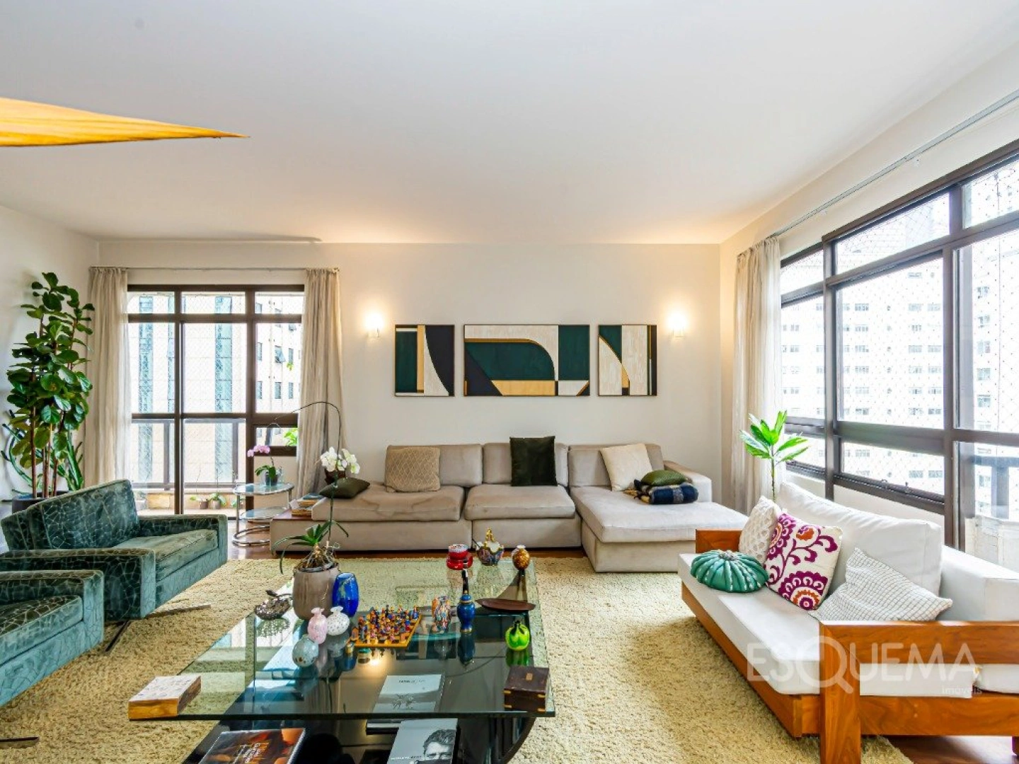Apartamento semi mobiliado com vista privilegiada no Jardim América - Imagem 8