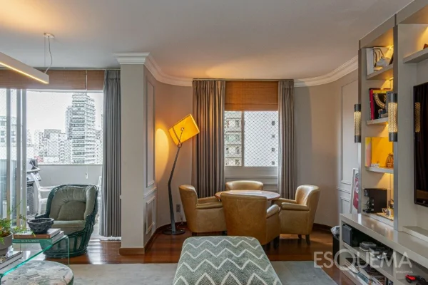 Apartamento com vista aberta e pôr do sol no Jardim América