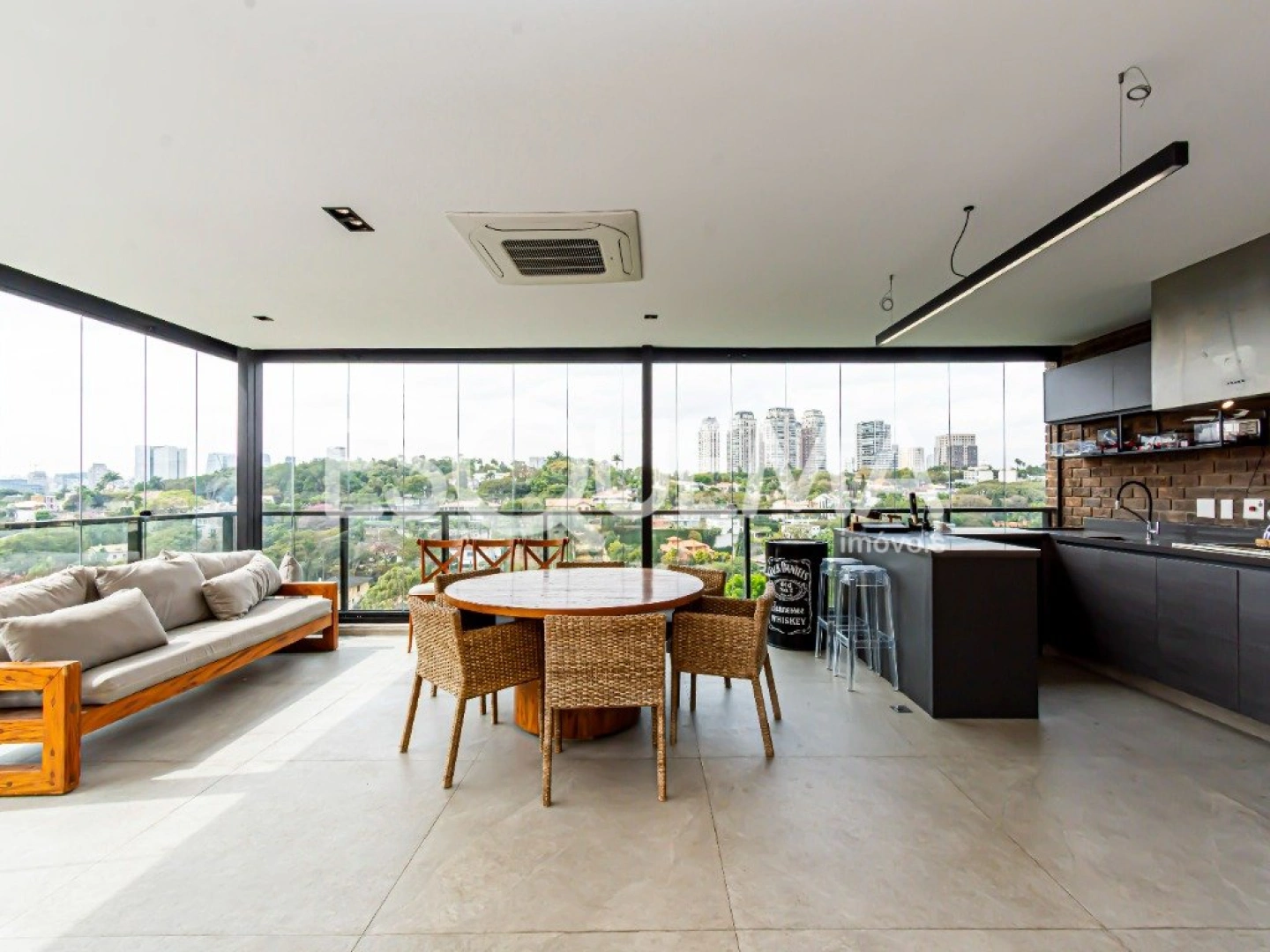 Cobertura nova, moderna e mobiliada com vista panorâmica na Cidade Jardim - Imagem 3