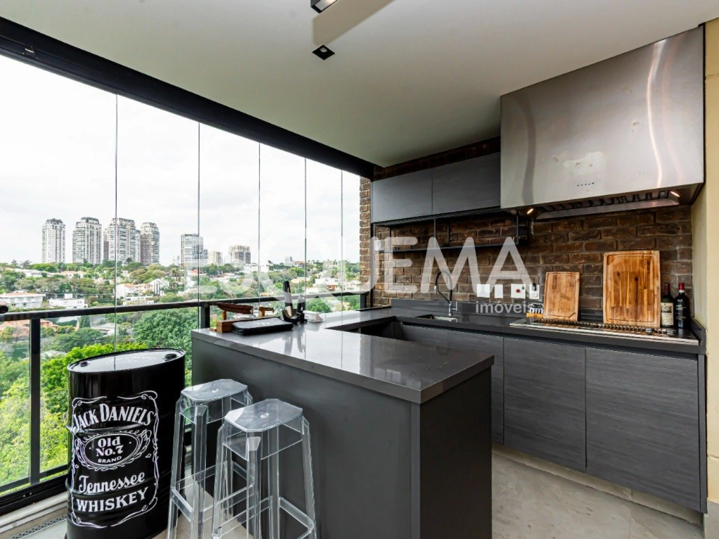 Cobertura nova, moderna e mobiliada com vista panorâmica na Cidade Jardim - Imagem 6
