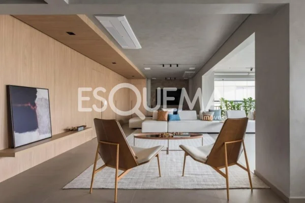 Apartamento mobiliado com projeto assinado e vista livre próximo ao Parque Ibirapuera