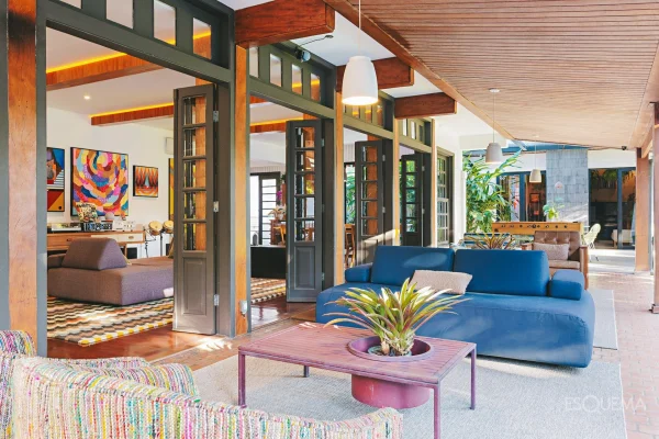 Casa contemporânea com ar de interior