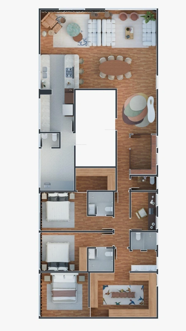 Apartamento reformado na parte plana dos jardins - Imagem 8