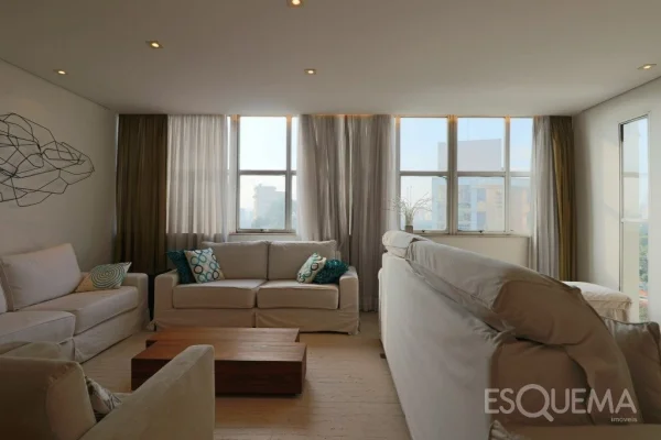 Apartamento mobiliado com vista para o verde no Jardim Europa