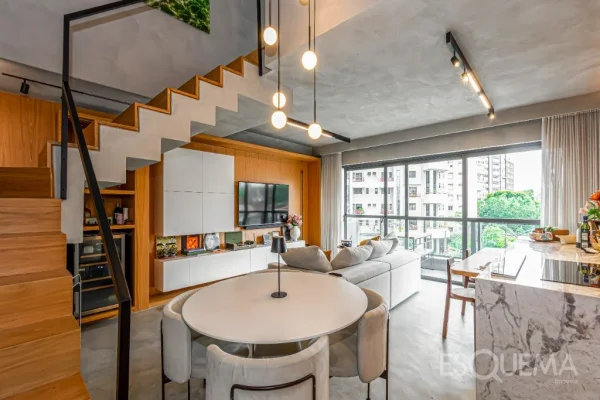 Apartamento duplex com projeto assinado no Itaim Bibi
