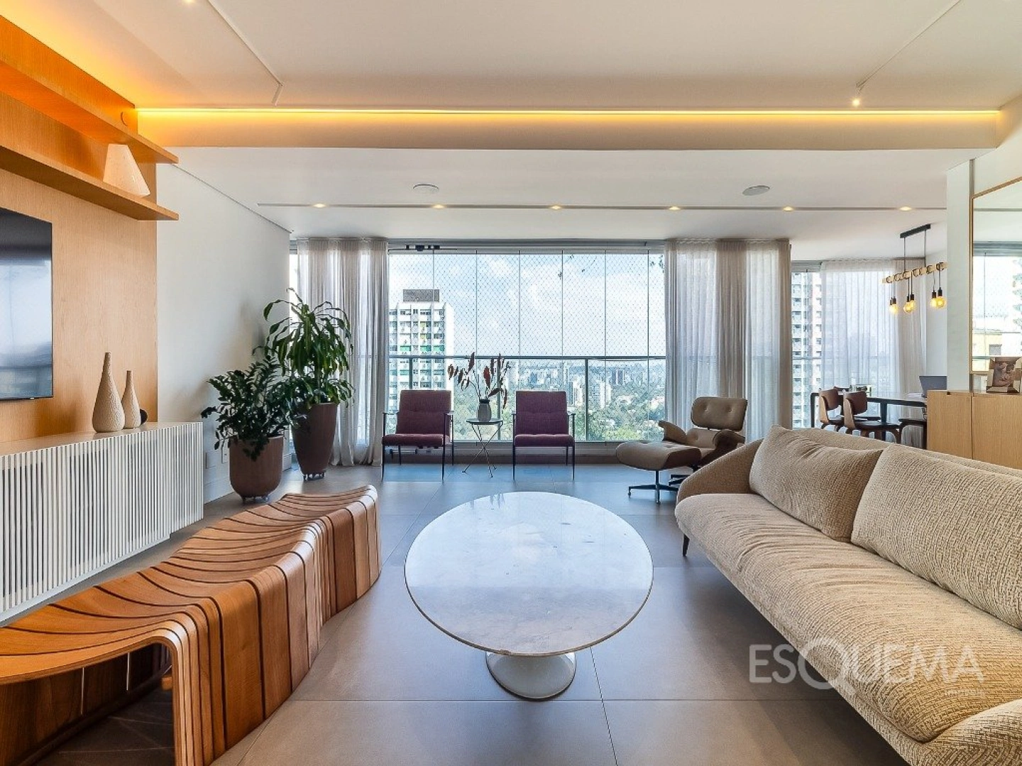 Apartamento iluminado, com vista inspiradora e atmosfera acolhedora nos Jardins - Imagem 1