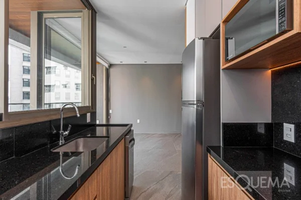 Apartamento para locação em edifício novo, com lazer completo, no Itaim Bibi