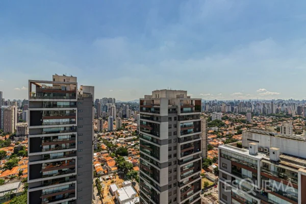 Cobertura com vista para a cidade no Brooklin