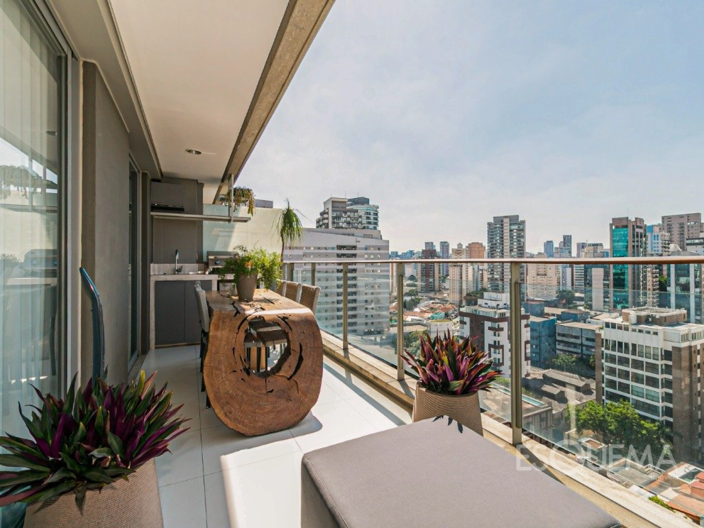 Apartamento mobiliado com varanda e vista aberta na Vila Nova Conceição - Imagem 15