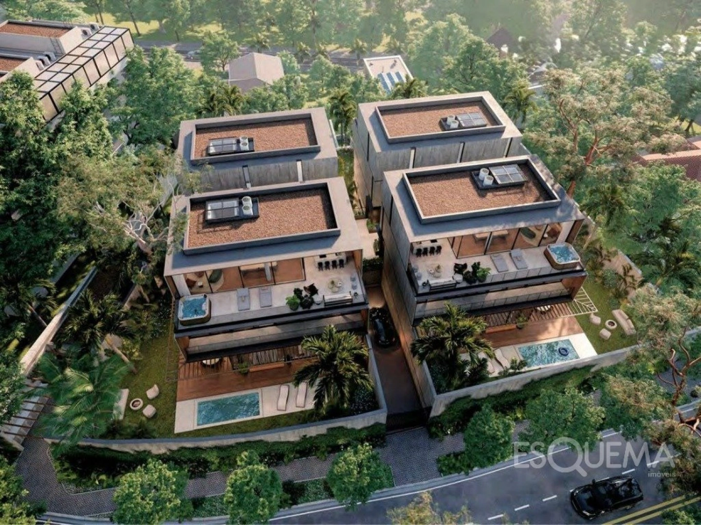 Casa em condomínio próximo ao Fasano Tennis Club na Cidade Jardim - Imagem 1