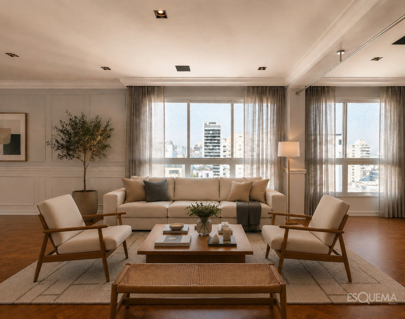 Apartamento com vista aberta e luz natural nos Jardins - Imagem 1