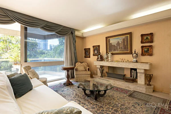 Apartamento com vista para o verde em frente ao Clube Pinheiros