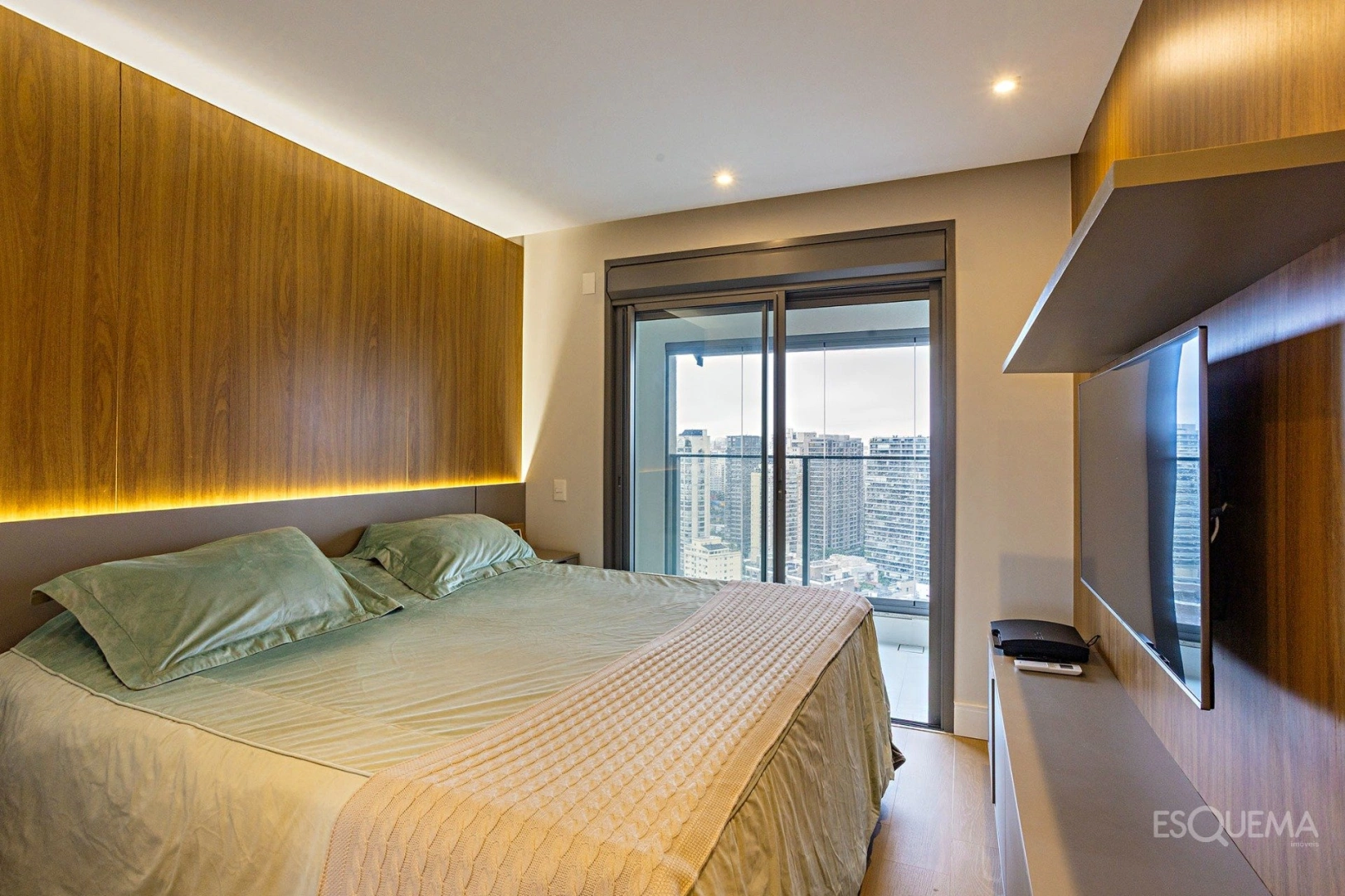 Apartamento mobiliado com vista para o skyline e marcenaria Kitchens - Imagem 12
