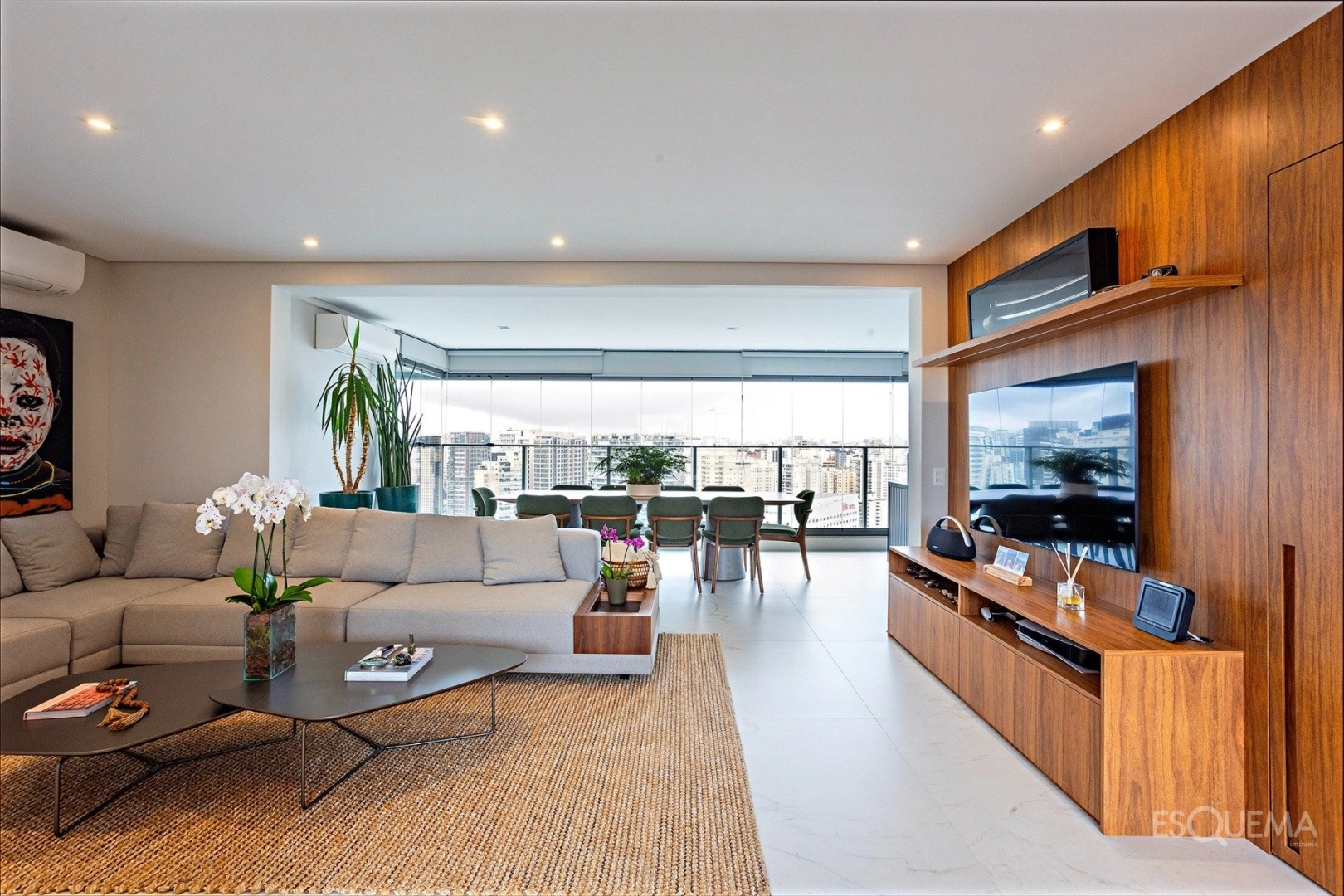 Apartamento mobiliado com vista para o skyline e marcenaria Kitchens - Imagem 1