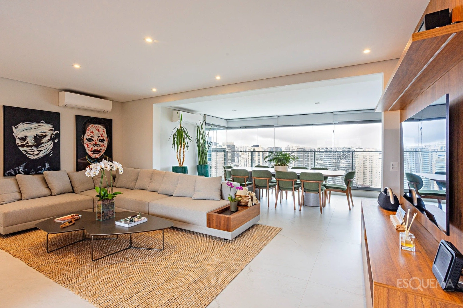 Apartamento mobiliado com vista para o skyline e marcenaria Kitchens - Imagem 4