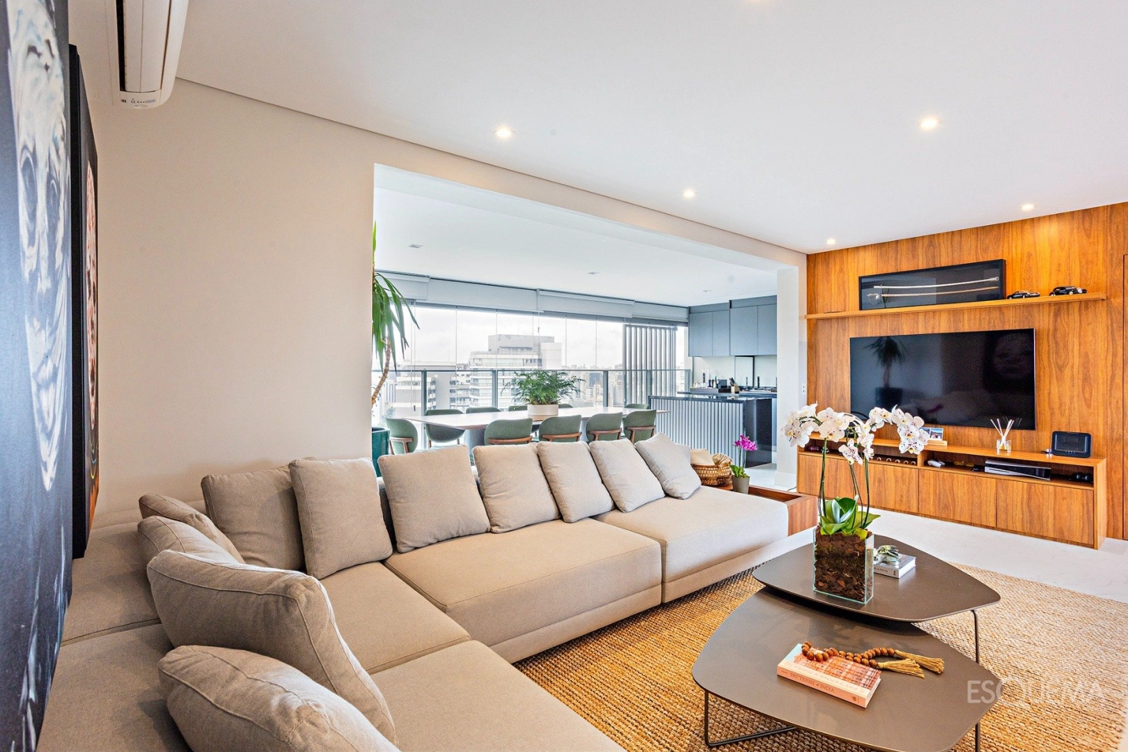 Apartamento mobiliado com vista para o skyline e marcenaria Kitchens - Imagem 5
