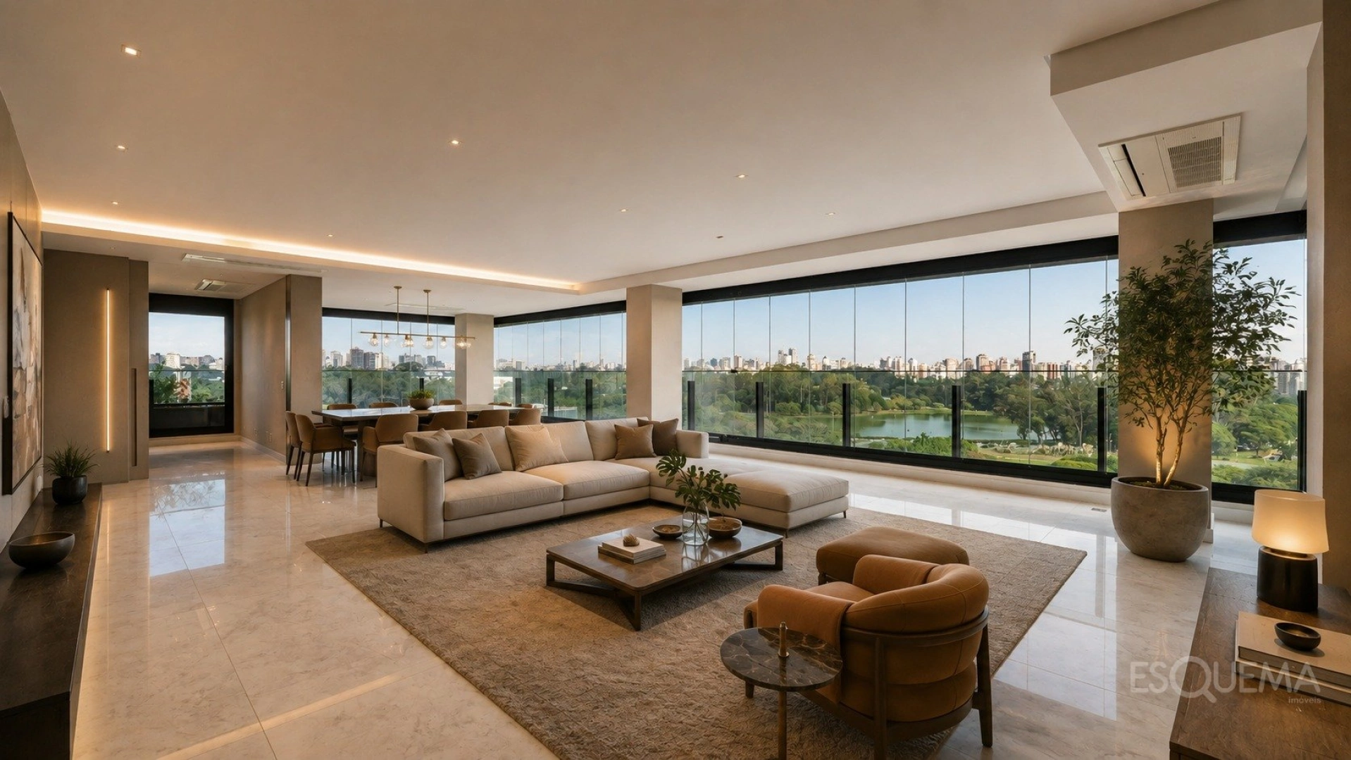 Apartamento contemporâneo com vista para o Parque Ibirapuera - Imagem 1